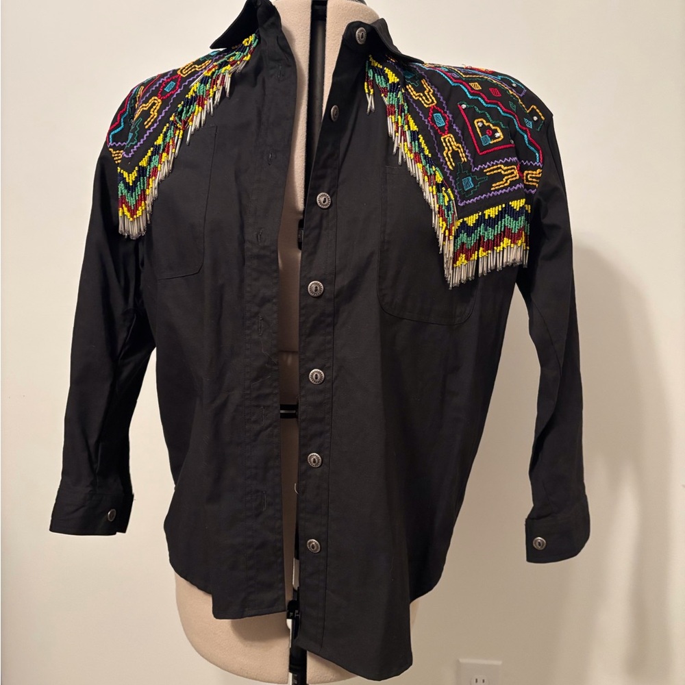 Vintage 1992 Tillman beaded shirt